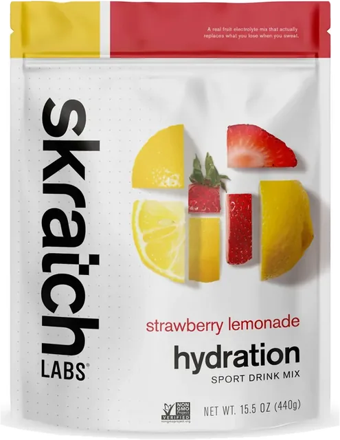 Bolsa de 440 g de hidratación Skratch Labs Fresa Limonada
