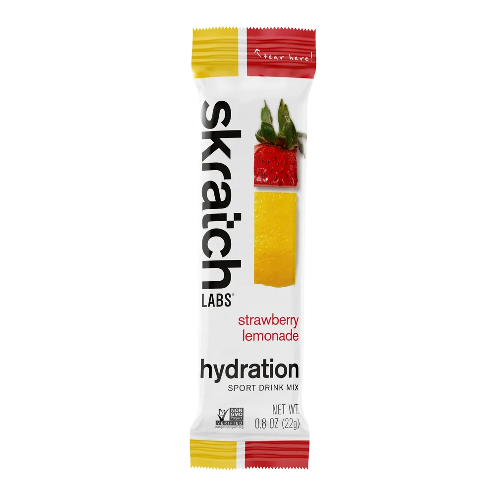 Sport Hydration Drink Mix Skratch Labs sabor Fresa Limonada, sobres